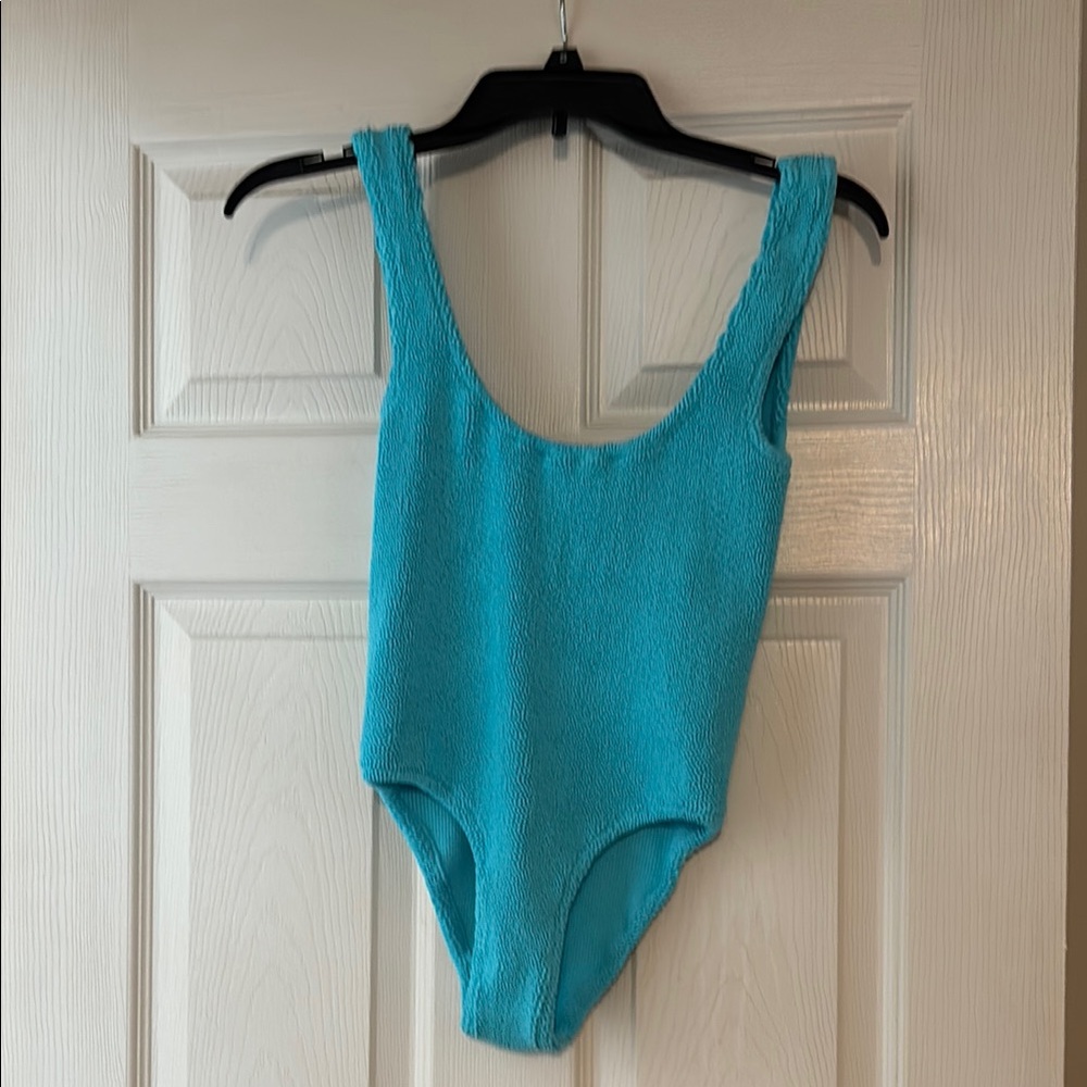 Zara Blue swimsuit  One Piece - NWT  size medium
